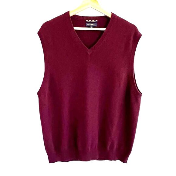 Charter Club Other - Club Room Estate Cashmere Mens Vest Sz L Preppy Academia Business Casual Grandpa